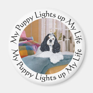 My Cocker Spaniel Lights up my Life Magnet