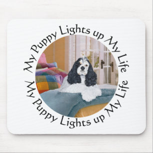 My Cocker Spaniel Lights up my Life Mouse Pad