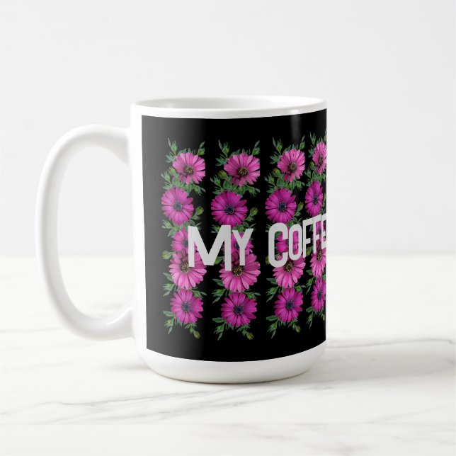 My Coffee Break Time Text Classic Coffee Mug (Left)