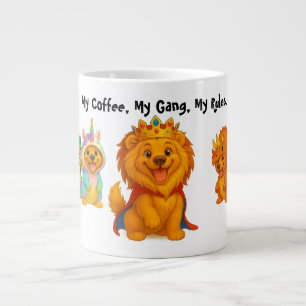My Coffee My Gang My Rules Mug Funny Dog