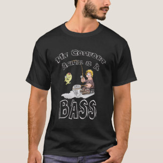 My Comfort Animal is a Bass  Fishing Design T-Shirt