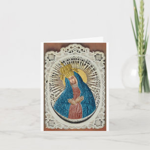 My Computer Colorization of Virgin Mary card  
