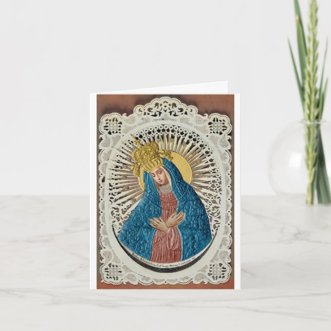 My Computer Colorization of Virgin Mary card   (Front)