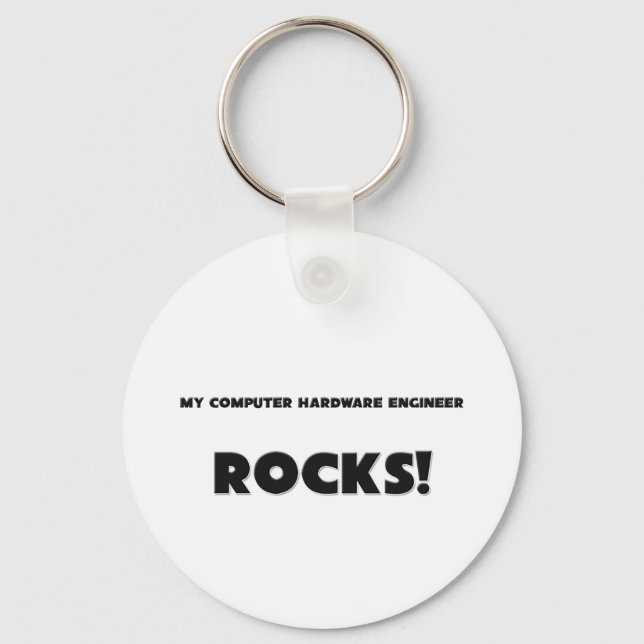 MY Computer Hardware Engineer ROCKS! Key Ring (Front)