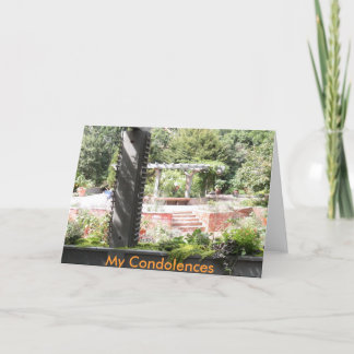 My Condolences Sympathy Card