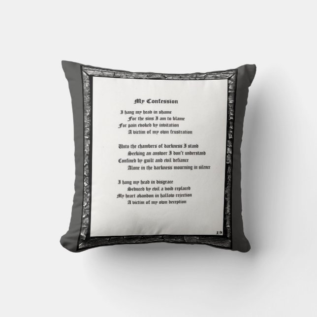 My Confession Cushion (Front)