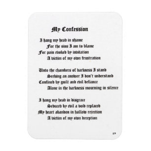 My Confession Magnet
