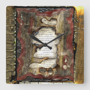 My Confession Square Wall Clock