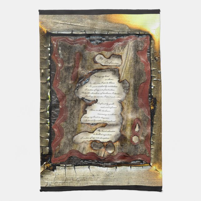 My Confession Tea Towel (Vertical)