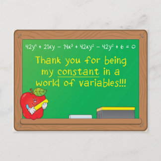 My Constant in a World of Variables Postcard