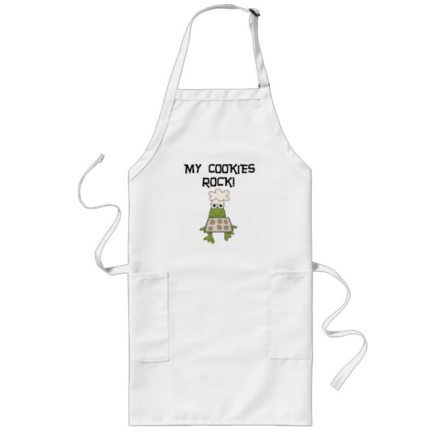 My Cookies Rock Tshirts and Gifts Long Apron (Front)
