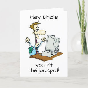 MY COOL UNCLE IS "60" WOW! CARD