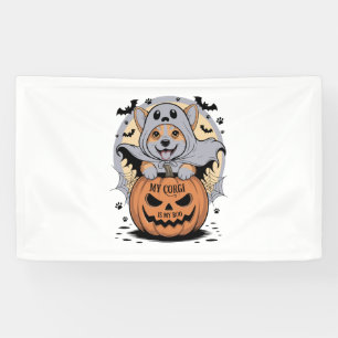 My Corgi is My Boo Halloween Banner