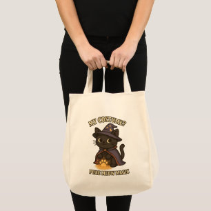 My Costume Pure Meow Magic Witch Cat Halloween Tote Bag