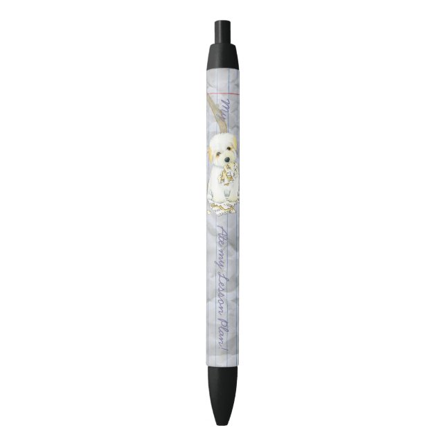 My Coton Ate My Lesson Plan Black Ink Pen (Front Vertical)