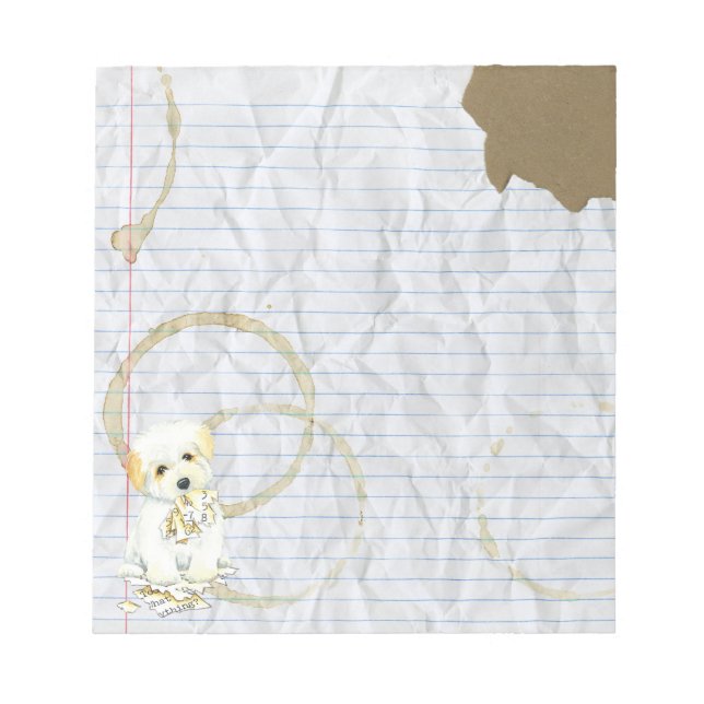 My Coton Ate My Lesson Plan Notepad (Front)