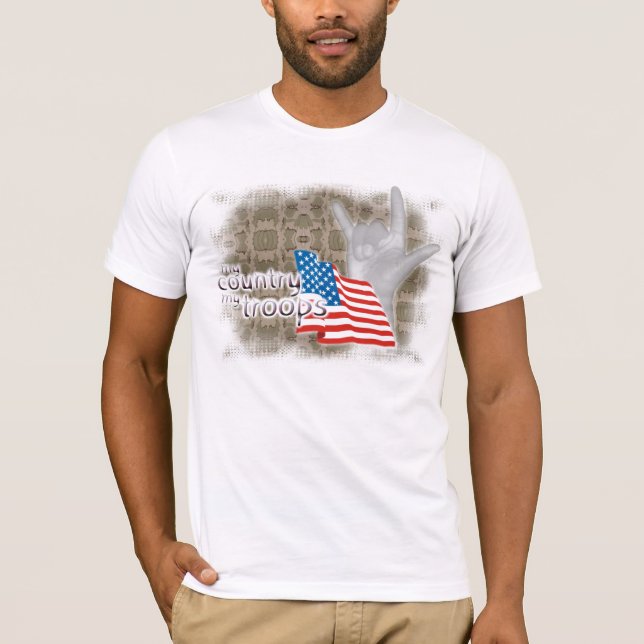 My Country, My Troops T-Shirt (Front)