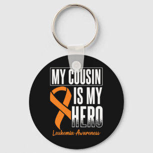 My Cousin My Hero Leukaemia Cancer Leukaemia Aware Key Ring