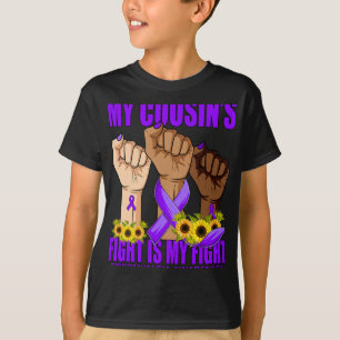 My Cousin's Fight Is My Fight Fibromyalgia Awarene T-Shirt