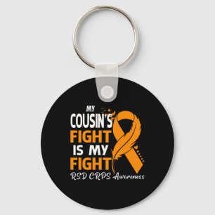 My Cousin's Fight Is My Fight Rsd Crps Awareness F Key Ring