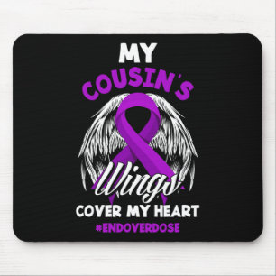 My Cousin's Wings Cover My Heart End Overdose Mouse Pad