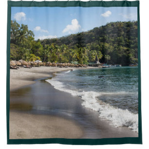 MY COVE AND BOAT 2 SHOWER CURTAIN