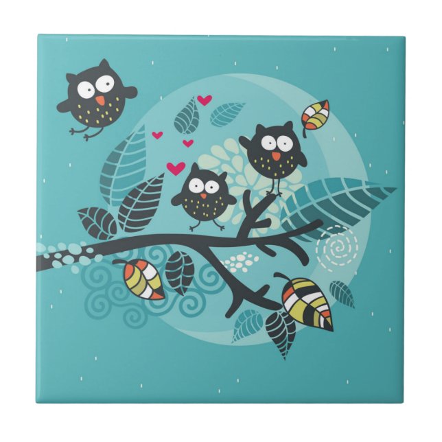 My crazy owl pet tile (Front)