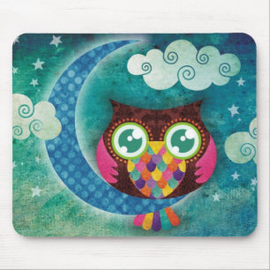 My Crescent Owl Mouse Pad