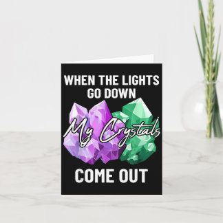 My Crystals Come Out Cute Earth Minerals And Gems  Card