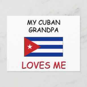 My Cuban Grandpa Loves Me Postcard