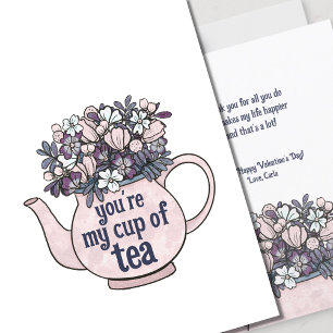 My Cup of Tea Illustrated Valentine's Day Card