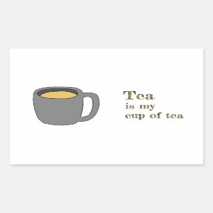 My cup of tea rectangular sticker