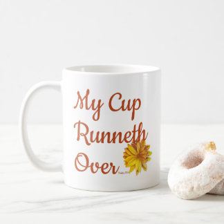 My Cup Runneth Over Sunflower Mug Ps. 23:5