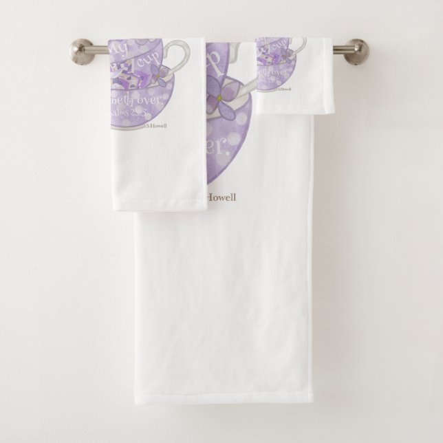 My Cup Runneth Over Towel Set (Insitu)