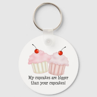 My cupcakes are bigger key ring