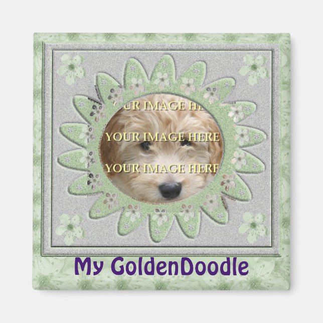 My Cute Dog Custom Personalised Photo Magnet (Front)