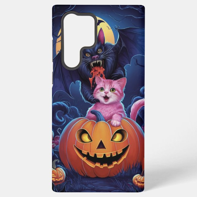 My Cute ketty withe Vampire Bat in case! Samsung Galaxy S22 Ultra Case (Back)