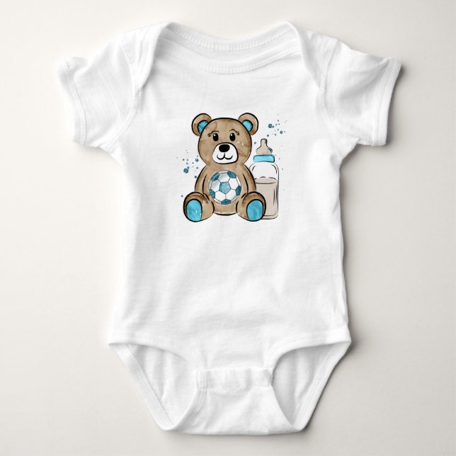My Cute Tedy Bear Baby Bodysuit (Front)