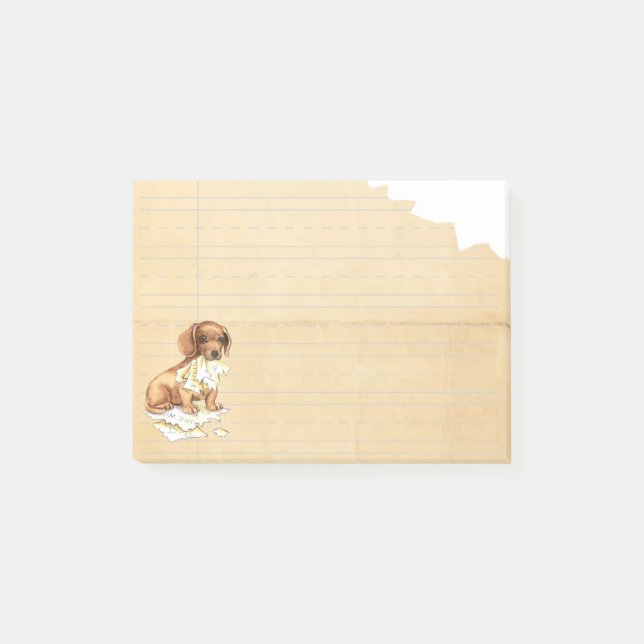 My Dachshund Ate my Homework Post-it Notes (Front)