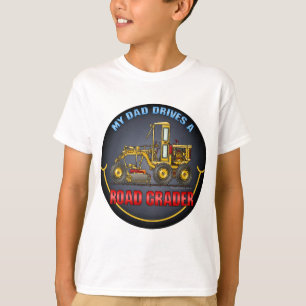 My Dad Drives A Road Grader Kids T-Shirt