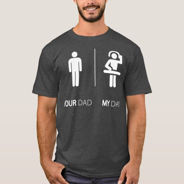 My Dad Is A DJ Funny Disc Jockey DJ  Gift T-Shirt (Front)
