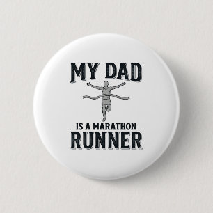 My Dad Is a Marathon Runner Vintage Shirt Design_1 6 Cm Round Badge