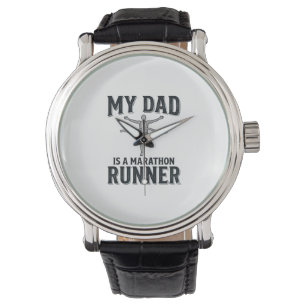 My Dad Is a Marathon Runner Vintage Shirt Design_1 Watch