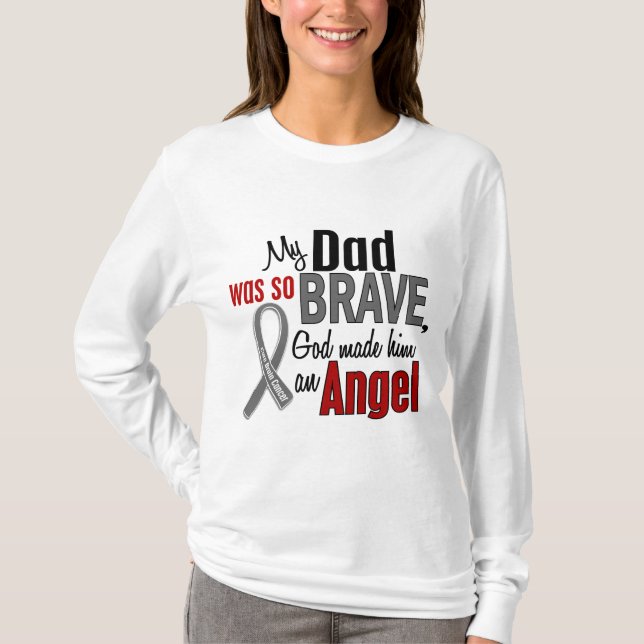 My Dad Is An Angel 1 Brain Cancer T-Shirt (Front)