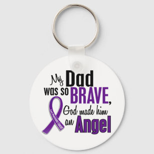 My Dad Is An Angel Pancreatic Cancer Key Ring
