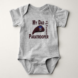 My Dad is my Favourite Paratrooper Baby Bodysuit