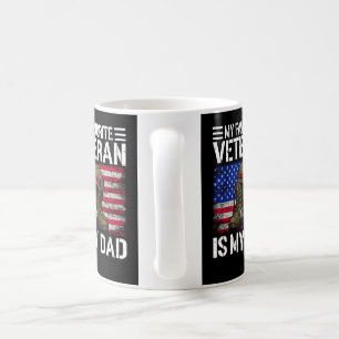 My Dad Is My Favourite Veteran Military Father Gif Coffee Mug
