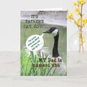 "My Dad Is Numero Uno" /Happy Father's Day Card