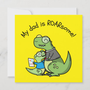 My Dad is ROARsome! – Father's Day Dinosaur Card