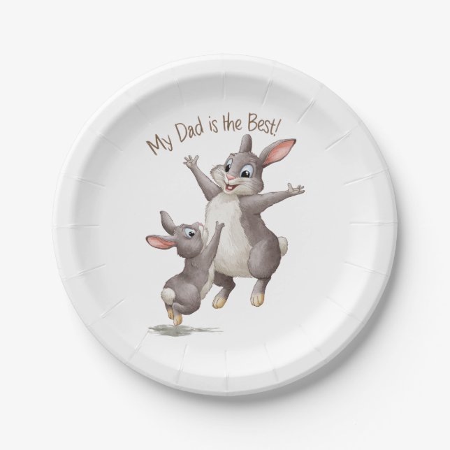 My Dad Is The Best Paper Plate (Front)